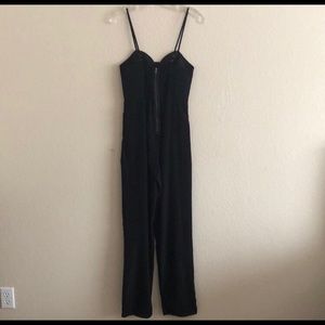 Black corset jumpsuit